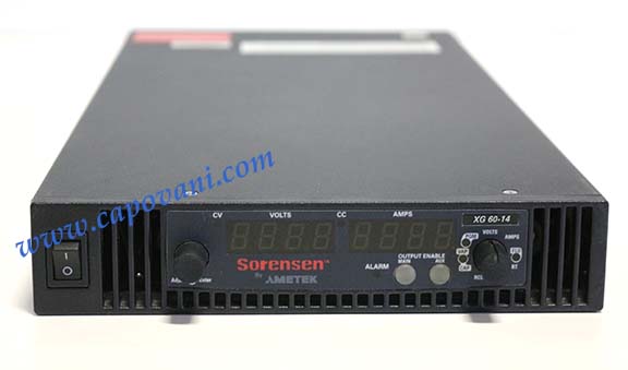 SORENSEN AMETEK PROGRAMMABLE DC POWER SUPPLY 60 V, 14 A