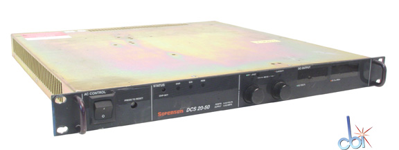 SORENSEN DC POWER SUPPLY 20V, 50A