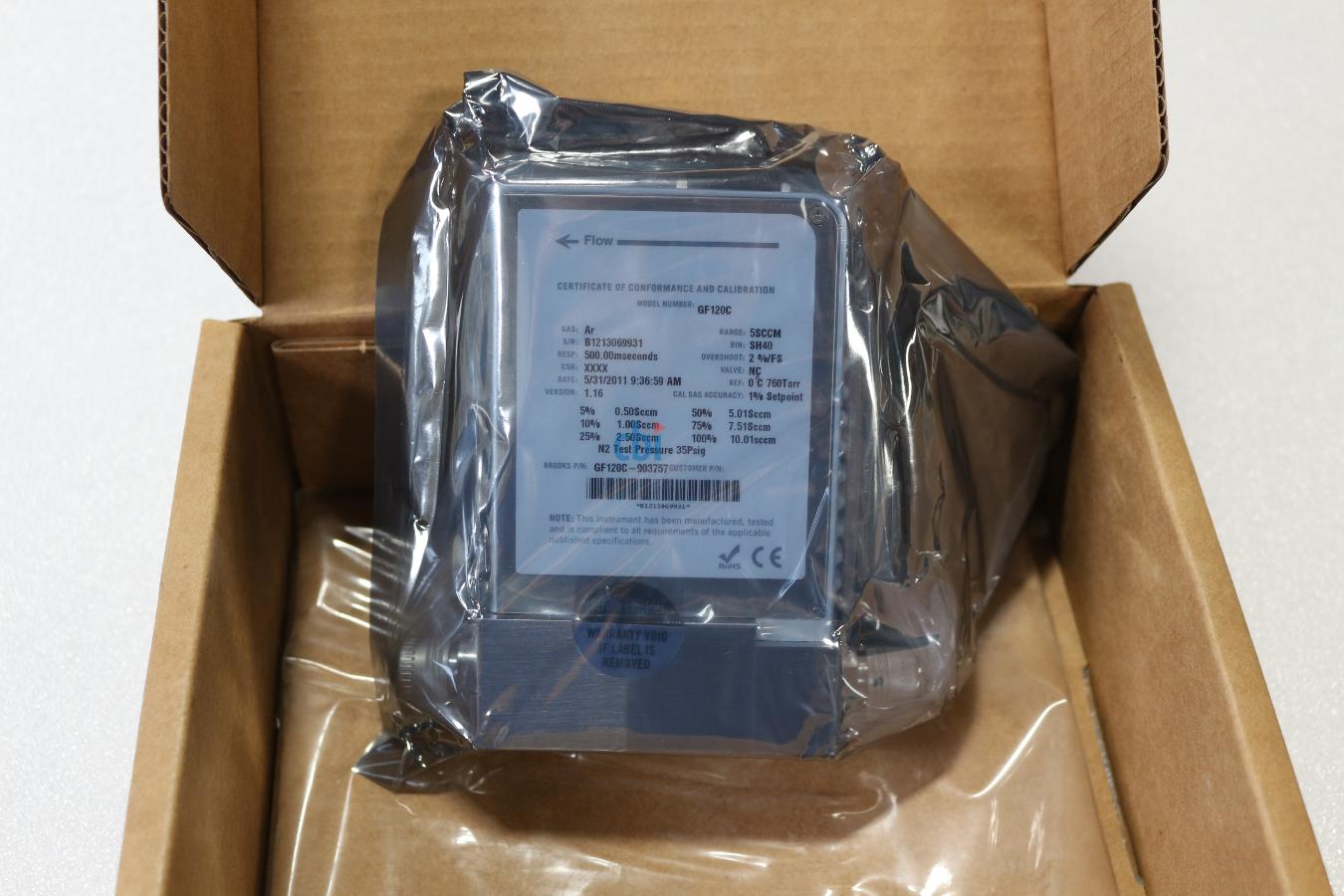 BROOKS INSTRUMENT MASS FLOW CONTROLLER, 5 SCCM